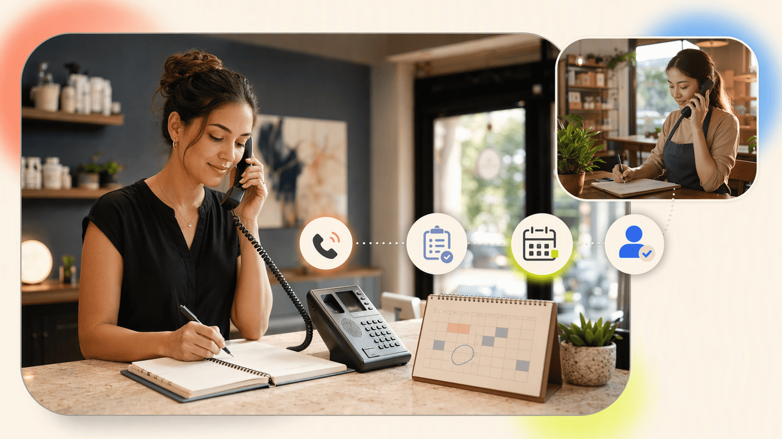 Owner moving from missed-call notes and voicemail to a smoother call-handling process for bookings.