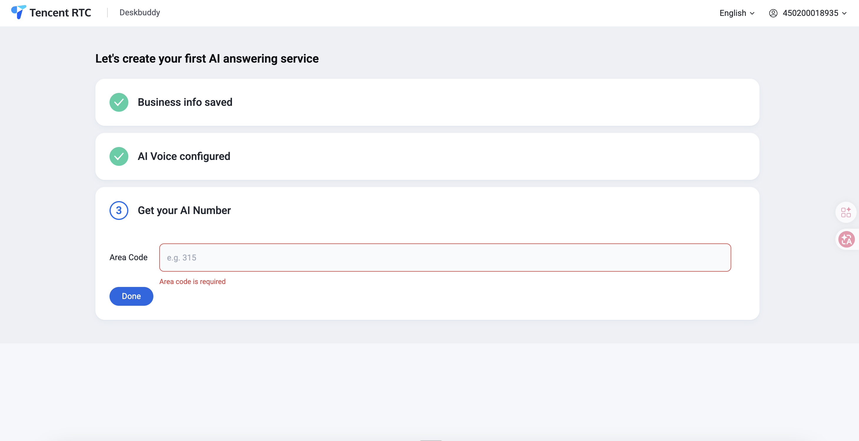 Onboarding step 3